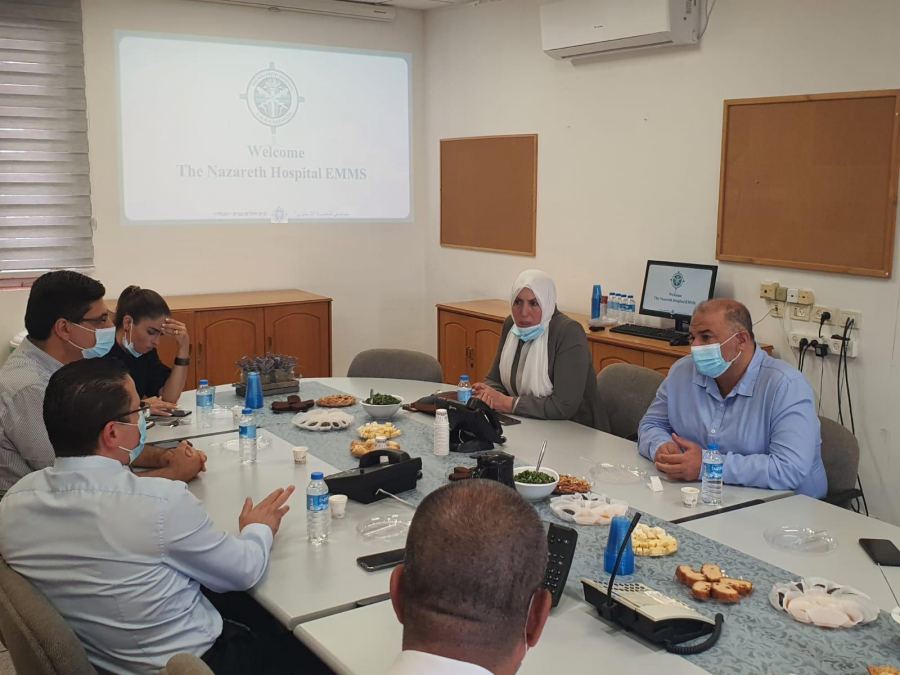 نواب الموحدة منصور عباس وإيمان خطيب ياسين بزيارة عمل لمستشفى الناصرة (الإنجليزي)